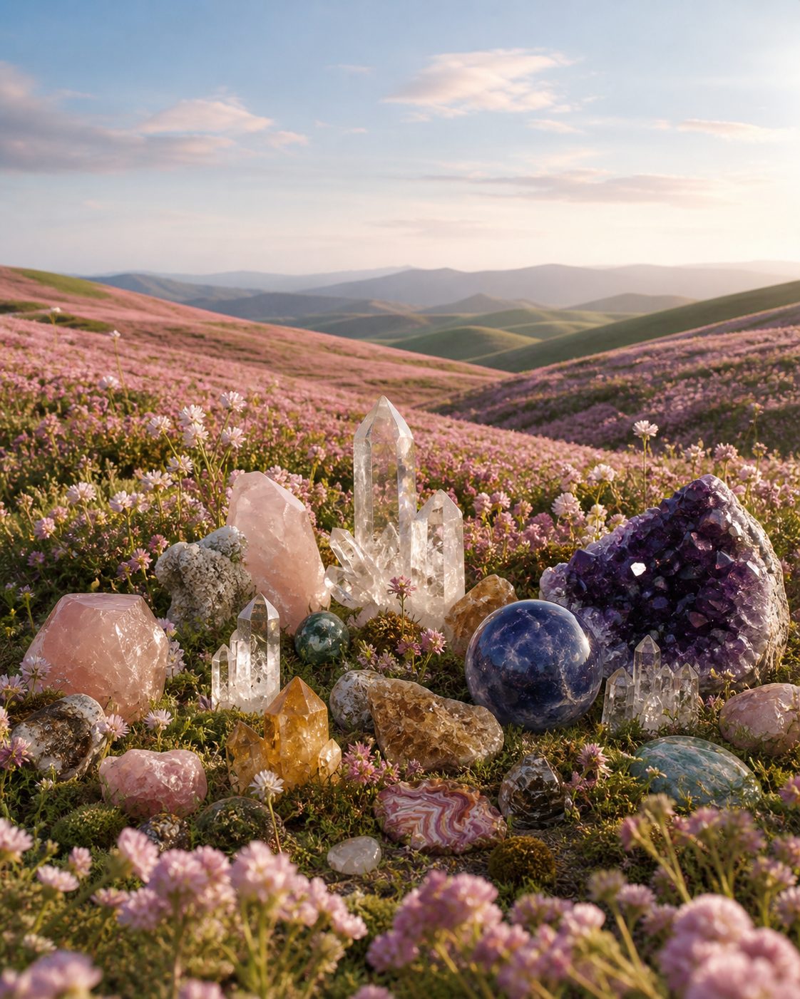 Lunovers crystal healing imagery by Saint Ego Studio